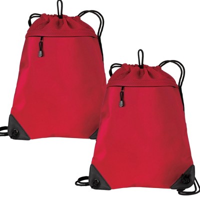 Port Authority Cinch Backpack with Mesh Trim (2 Pack)
