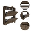 TIRAMISUBEST Shoe Organizer Rack with Extendable Shelves & Superior Top,Dark Brown - 4 of 4