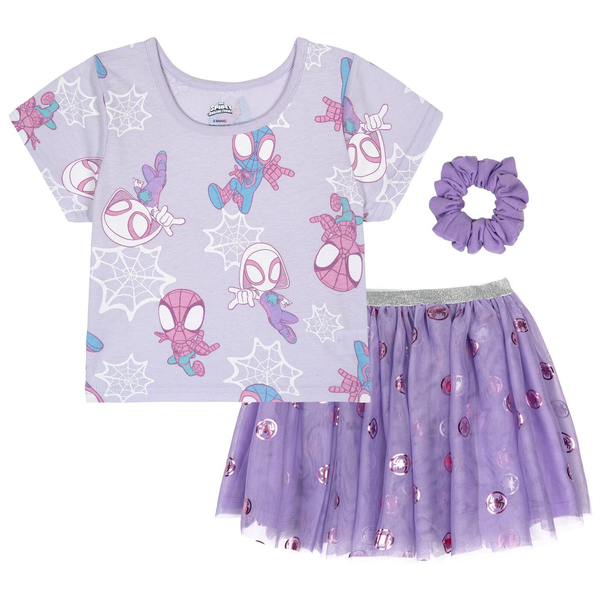 Marvel Spider-Man Toddler Girls' T-Shirt and Tutu Skirt Set