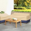 Costway Patio 77''x43'' 3-Seater Outdoor Deep Couch Sofa Cover Waterproof Handle Air Vent - 4 of 4