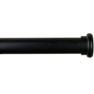 1-inch Diameter Button Adjustable Single Drapery Curtain Rod - 8 Finishes - 1 of 4