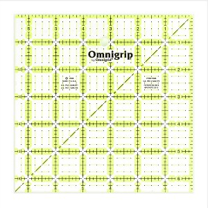 Omnigrid 6-1/2" x 6-1/2" Non-Slip Square Quilting Ruler: Quilting Supplies, Sewing Tools, 6.5" Template - 1 of 2