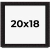 PosterPalooza | Modern Shadow Box 1" Depth Black Picture Frame - UV Acrylic, Backing Board, Hanging Hardware - 2 of 4