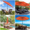 Yescom 11 Ft 3 Tier Patio Umbrella with Crank Handle Push to Tilt   Backyard - 2 of 4