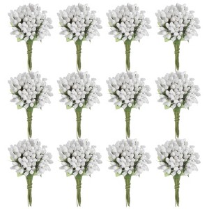 Unique Bargains Wedding DIY Craft Decorations Artificial Flower Stamen Kit 144 Pcs - 1 of 4