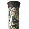 Chloe Lighting Roselle Tiffany-Glass 2 Light Floral Pedestal Light Fixture 30"Tall - 4 of 4