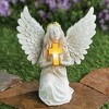 Collections Etc Kneeling Angel with Solar Powered Cross Garden Statue - 2 of 2