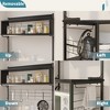 Bestier 5 Tier Microwave Stand, Coffee Bar Table with Storage for Small Space Kitchen - 2 of 4