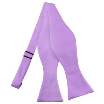 Men's Solid Color 2.75" x 4.75"  Adjustable 16" - 22" Self-Tie Bow Tie for Tuxedo & Wedding