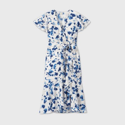 target white floral dress