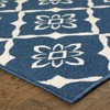 Oriental Weavers Meridian 5703B Navy/ Ivory Indoor/Outdoor Area Rug - 2'3" x 7'6" - 2 of 4