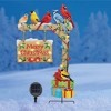 Collections Etc Solar Powered Merry Christmas Birds Garden Stake - 2 of 2