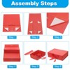 Unique Bargains Collapsible Paper Magnetic Closure Ribbon Gift Box for Birthday, Wedding - 3 of 4