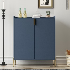 32" Bar Cabinet with Adjustable Shelf, Modern Sideboard Liquor Storage for Dining Room Kitchen-3irtyhousy - 1 of 4