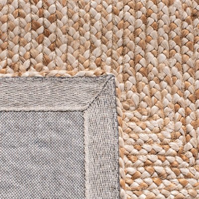 Handwoven Geometric Natural Fiber 4' x 6' Area Rug