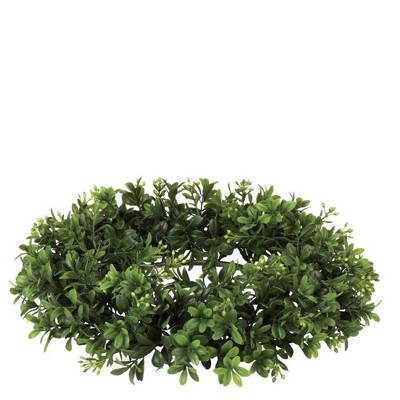 Sullivans Artificial Boxwood Accent Wreath 13"H Green