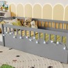 Kumasinova Montessori Floor Bed,Twin/Full Size Floor Bed Frame with High Rails,Light and Storage Shelf,Toddler Floor Bed for Kids - 4 of 4