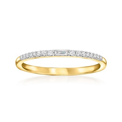 RS Pure by Ross-Simons 0.10 ct. t.w. Diamond Ring in 14kt Yellow Gold