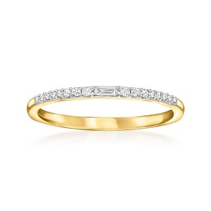RS Pure by Ross-Simons 0.10 ct. t.w. Diamond Ring in 14kt Yellow Gold - 1 of 4