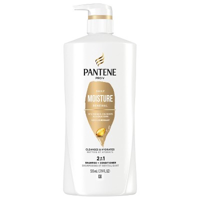 PANTENE PRO-V Daily Moisture Renewal 2 in 1 Shampoo + Conditioner, 17.9 oz/530mL