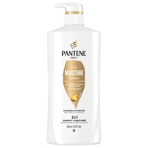 PANTENE PRO-V Daily Moisture Renewal 2 in 1 Shampoo + Conditioner, 17.9 oz/530mL - 1 of 4
