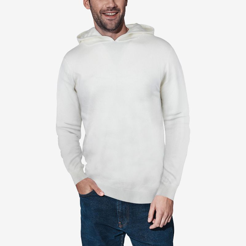 X RAY Men's Hooded Long Sleeve Sweatshirt Solid Casual Pullover Hoodie Sweater, 1 of 6
