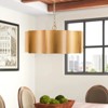 Rennnsan Runessa 22"W 3-Light Drum Modern Dimmable Chandelier in Gold - 2 of 4