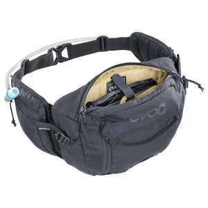 EVOC Hip Pack 3L + 1.5L Bladder, Hydration Bag, Volume: 3L, Bladder: Included (1.5L), Black - 1 of 4