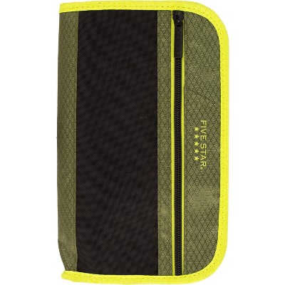 Photo 1 of  3 packFive Star Xpanz Zipper Pencil Pouch - Olive/Citrus