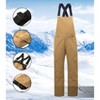 Alpine Swiss Men’s Insulated Snow Bib Overalls Waterproof Winter Ski & Snowboard Pants with enhanced technical features - 2 of 4