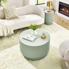 NicBex Nordic Style H-Barrel Coffee Table with Vertical Texture Design,Simple Cylinder Side Table,Center Table for Living Room,Bedroom - 3 of 4