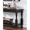 Sofa Table with Sturdy Plank Top and Open Storage for Entryway or Living Room - 2 of 4