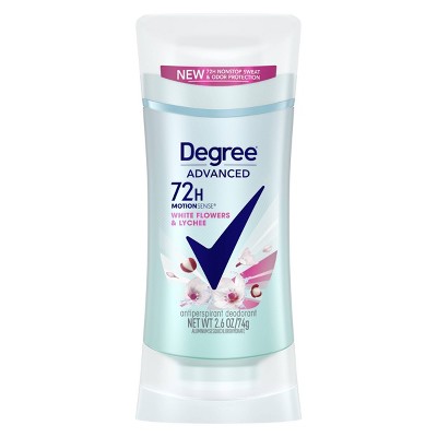 Degree Advanced Motionsense White Flowers & Lychee 72 Hour Antiperspirant & Deodorant - 2.6oz