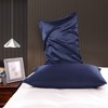 PiccoCasa Luxury Smooth Satin Hidden Zipper Closure Pillowcases 2 Pcs - 3 of 4