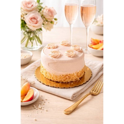 Zaro's Family Bakery 4" Peach Champagne Cake - 14oz