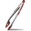 ZYLISS Cook n Serve Tongs: Stainless Steel Kitchen Tongs with Silicone Grip & Locking Mechanism, 12.6" Silver - 2 of 3