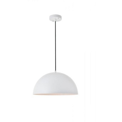 Elegant Lighting Forte 1 light White Pendant