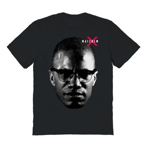 Malcolm X Men's Face Short Sleeve Graphic Cotton T-Shirt - 1 of 1