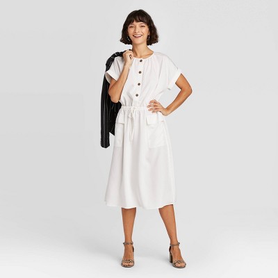 Women's Short Sleeve T-Shirt - A New Day™ White XL - Yahoo Shopping