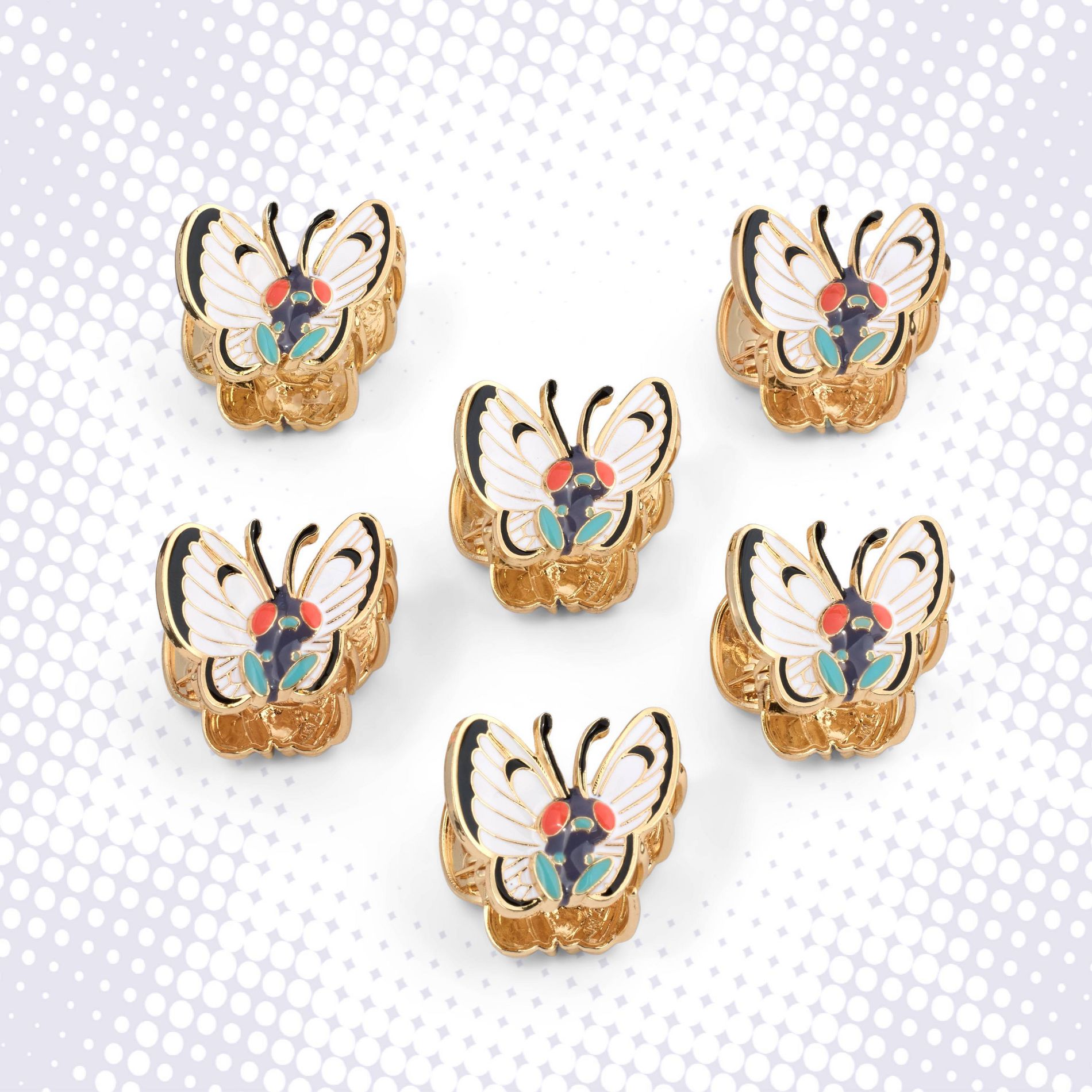 Butterfree Hair Clips 6pc - Pokémon x Target