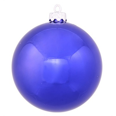 Vickerman 10" Shiny Drilled Shatterproof Christmas Ball Ornament - Blue