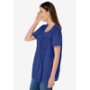 Woman Within Plus Size Lace-Trim Pintucked Tunic - 4 of 4
