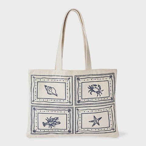 Сумки Universal Thread Canvas Sea Life Magazine Tote Handbag - Universal Thread™ Multi