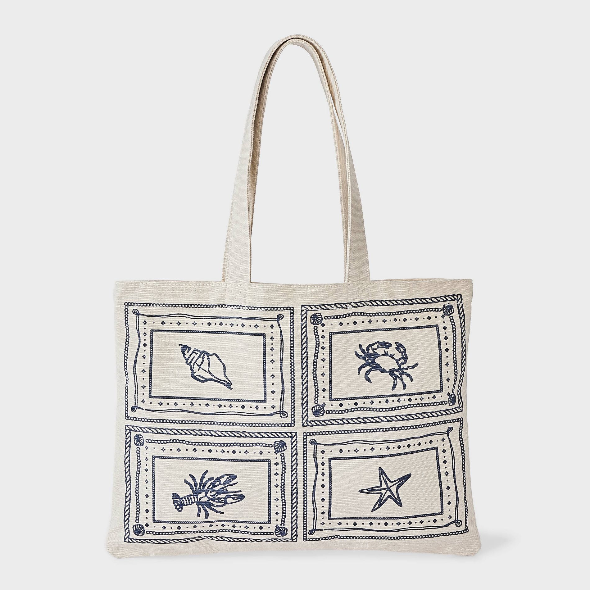 Canvas Sea Life Magazine Tote Handbag - Universal Thread™ Multi