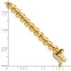 Black Bow Jewelry 14k Yellow Gold 5mm Diamond Cut San Marco Chain Bracelet, 7 Inch - 4 of 4