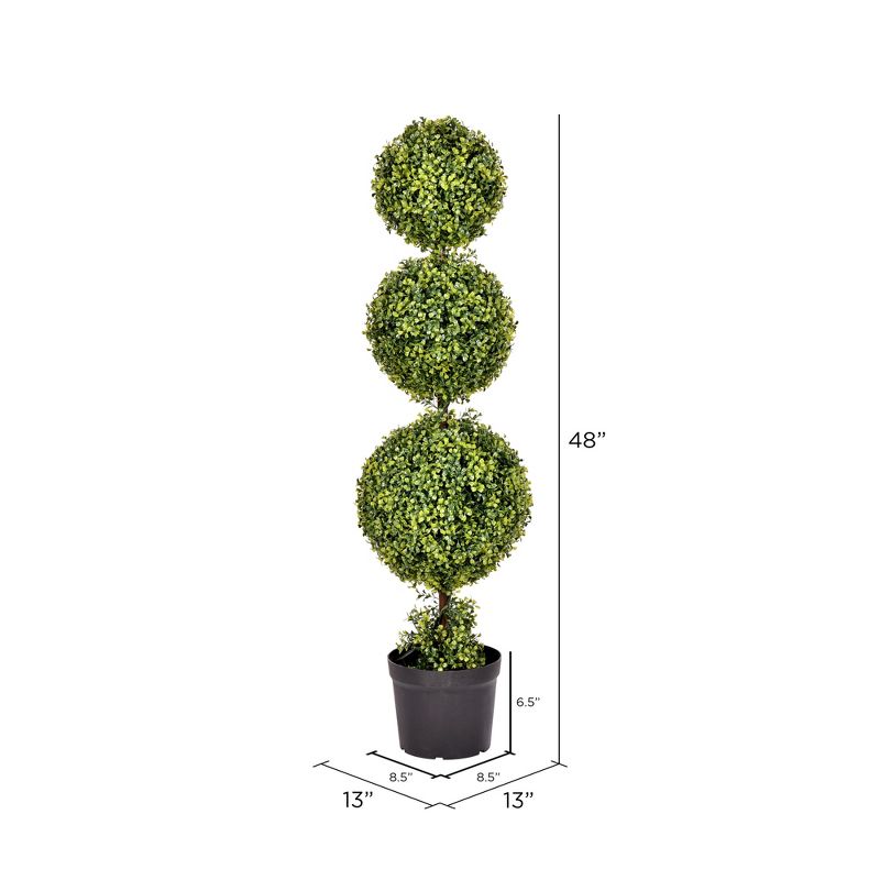 Vickerman Artificial Boxwood Ball Topiary In Pot UV, 3 of 8