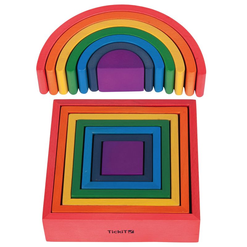TickiT Rainbow Architect Arches and Squares - Set of 14, 1 of 6