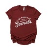 Simply Sage Market My Plants Know All My Secrets Short Sleeve Tee - S - Maroon - 2 of 4