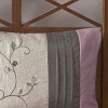 Sapphtopaz 7 Piece Bedding Comforter Sets Farmhouse Style Piecing Pleating and Flowers Embroidery Design Reversible Quilt Set - 3 of 4
