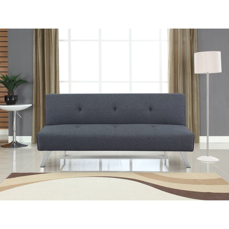Sorenson Convertible Futon Sofa Bed Charcoal - Serta, 3 of 19